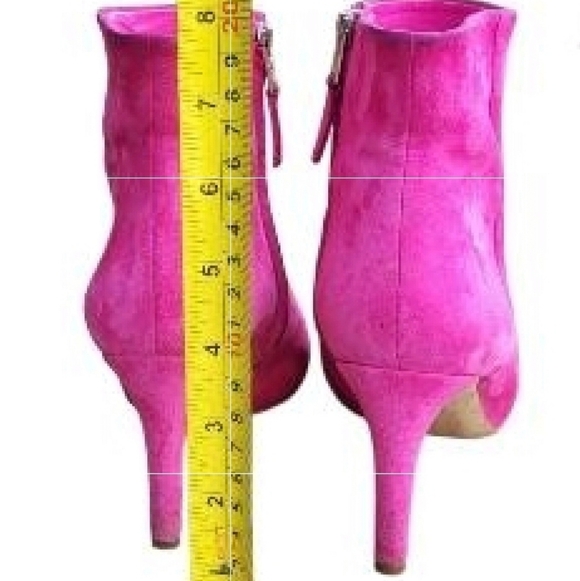 Sam Edelman Magenta Hot Pink Karina Karen High Heel Ankle Bootie Shoe Women 7 - Picture 10 of 12
